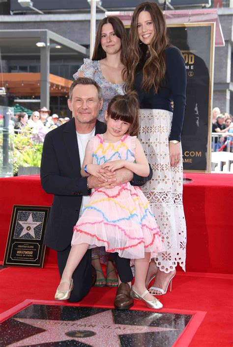 Christian Slater's Daughters Make Rare Appearance at Walk of Fame Ceremony