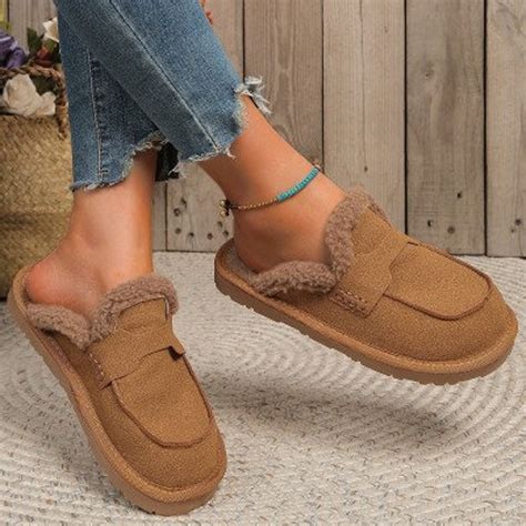 Polish Ladies Sheepskin Wool Slippers, Women Soft Booties, Warm Genuine ...