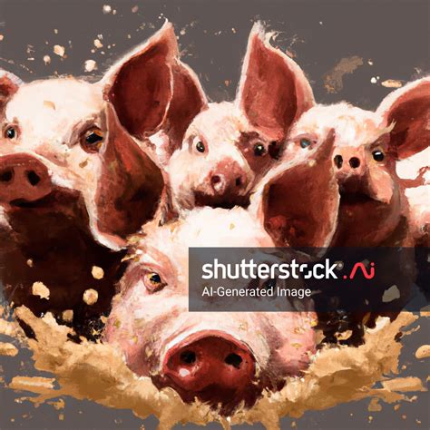 Pigs Pig Slop Splattered All Over AI-generated image 2370189263 ...