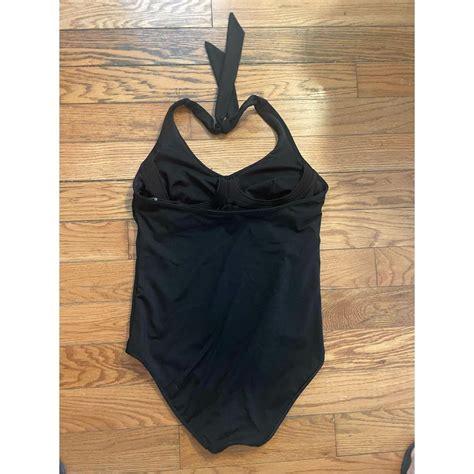 Athleta Women's Black Swimsuit-one-piece | Depop