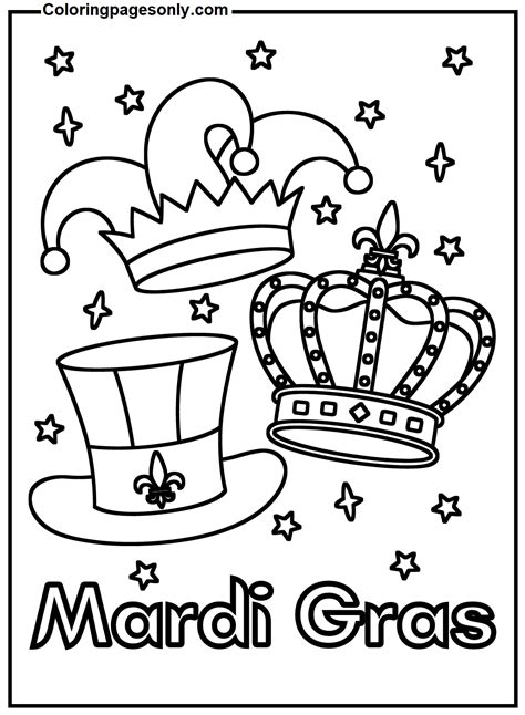 Beautiful Mardi Gras Mask Printable Coloring Pages Sketch Coloring Page