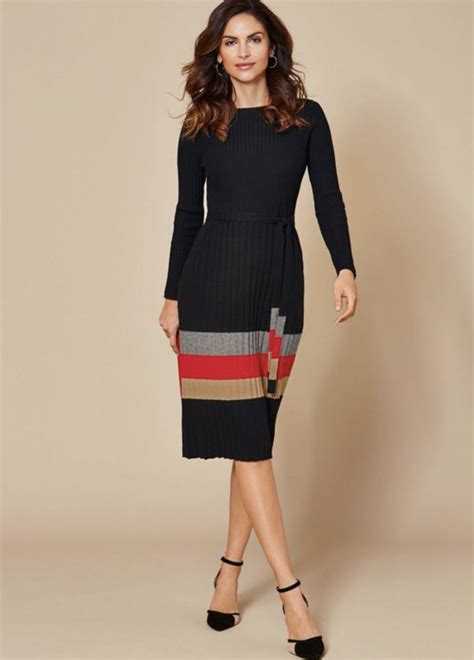 Knitted Dress | Knit dress, Dress, Knitted dress outfit