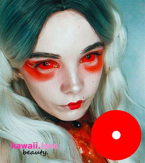 CrazyLab Red Sclera Circle Theatrical Contact Lenses