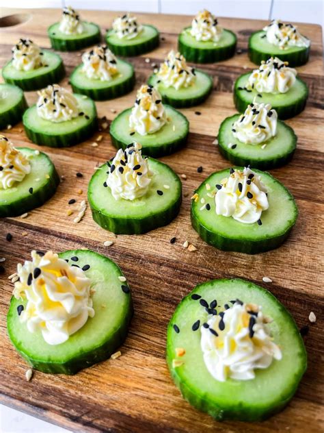 EASY Everything Bagel Cucumber Bites Recipe