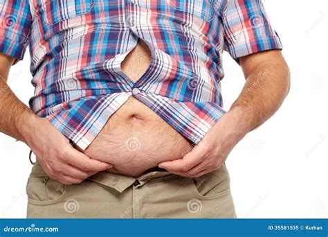 Fat Man Belly Button