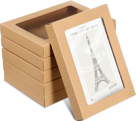 Amazon.com: Chivertion 50 Pcs Greeting Card Storage Box Kraft Paper Box ...