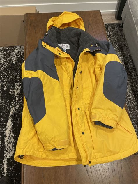 Columbia Yellow Winter Jacket Coat 3 In 1 Womens Size Medium ...