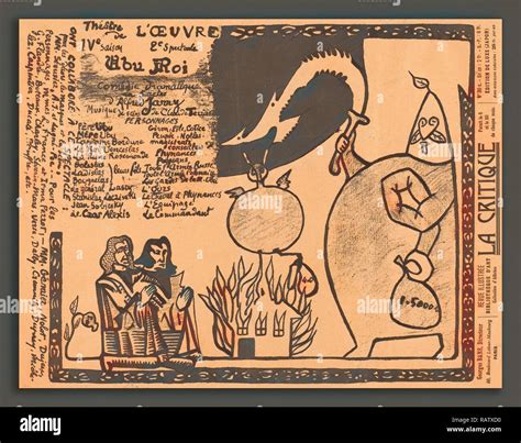 Alfred Jarry (French, 1873 - 1907), Ubu Roi, 1896, photomechanical ...