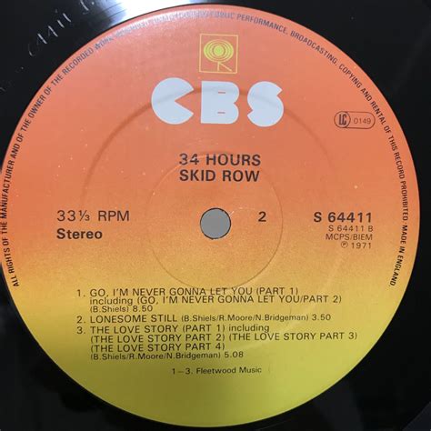 SKID ROW / 34 HOURS JAPAN ISSUE UK EXPORT LP W/ OBI, INSERT | eBay