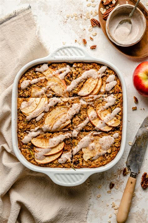 Spiced Apple Zucchini Baked Oatmeal | Ambitious Kitchen