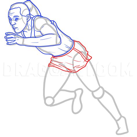 How To Draw Jesse Owens, Drawing, Step by Step, by MichaelY - DragoArt