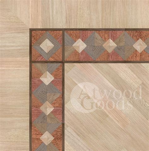 Wood floor border "Soto" • AtwoodGoods