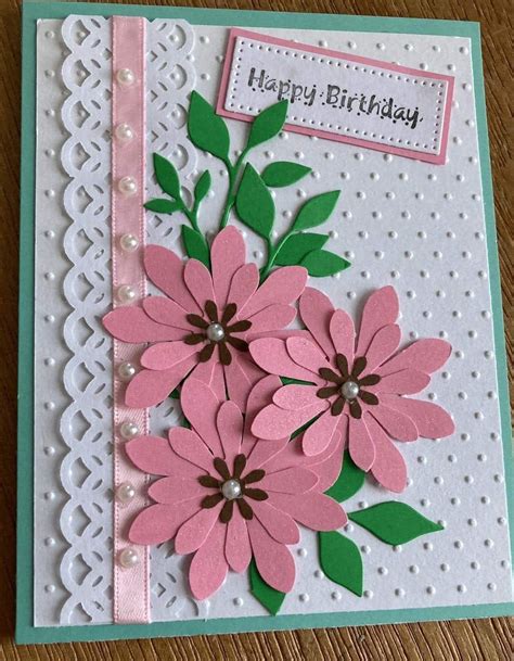 Pin on Cards Birthday | Handmade greeting card designs, Flower cards ...