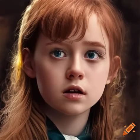 Zoe brough portraying lily luna potter on Craiyon