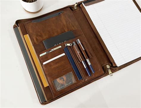 Personalized Leather Portfolio for Men Custom Leather - Etsy Australia