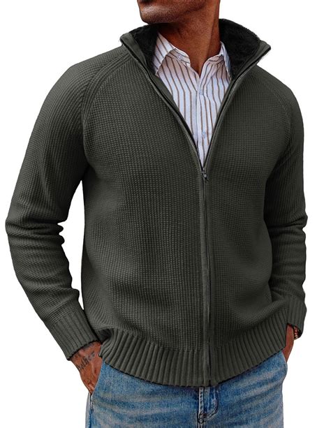 Mens full zip sweater – Artofit