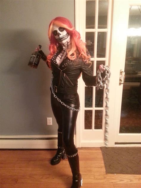 Female Ghost Rider Cosplay | Ghost rider costume, Halloween outfits ...