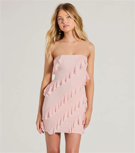 Strapless Pink Dresses & Windsor