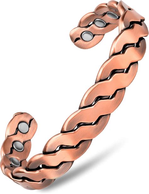 Amazon.com: MagnetRX® Copper Magnetic Bracelets – Effective Pure Copper Bracelet for Men and ...
