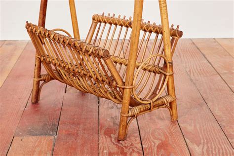 Italian Bamboo Magazine Rack - Orange Furniture Los Angeles