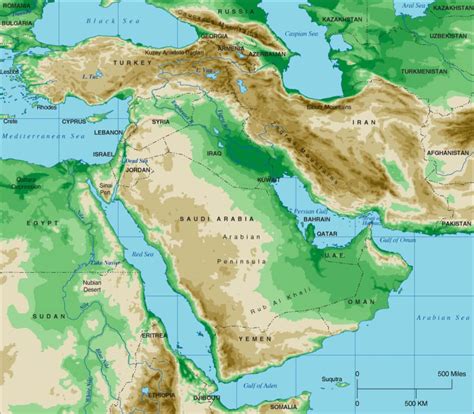 World Maps Library - Complete Resources: Maps Middle East Countries
