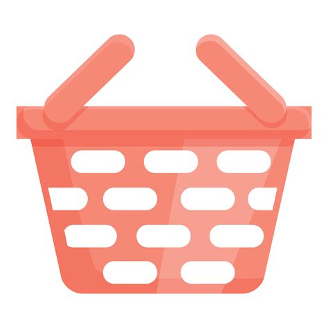 Shopping basket icon cartoon vector. Order store 14307277 Vector Art at ...