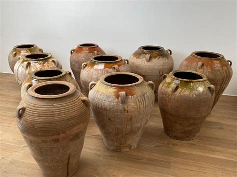 Brutalist, Antique Spanish Pottery Jar For Sale at 1stDibs