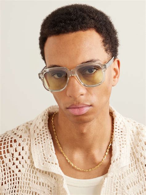 JACQUES MARIE MAGE + Union D-Frame Acetate and Silver-Tone Sunglasses ...