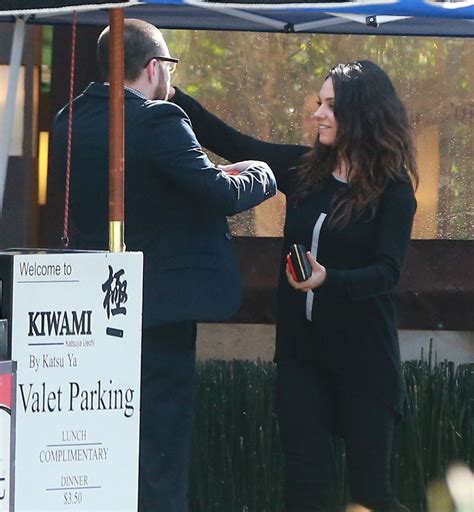 Mila Kunis Street Style - at Kiwami Restuarant in Studio City, March ...
