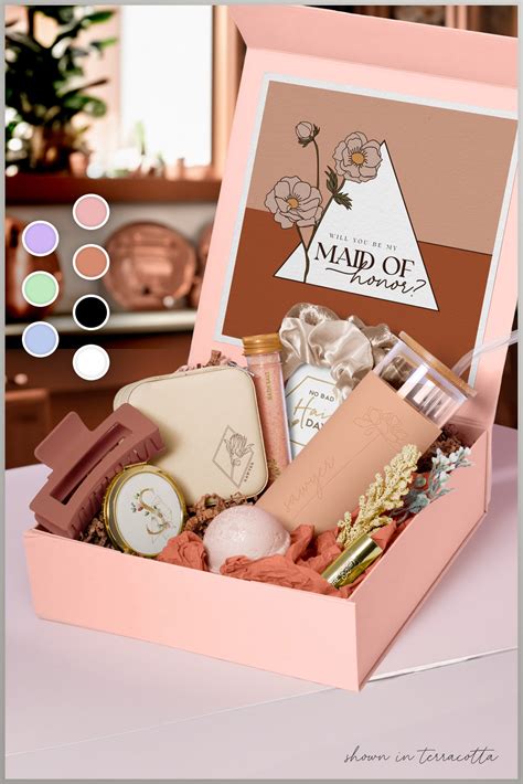 Bridesmaid Proposal Box with Personalized Bridesmaid Gifts, Will You Be ...