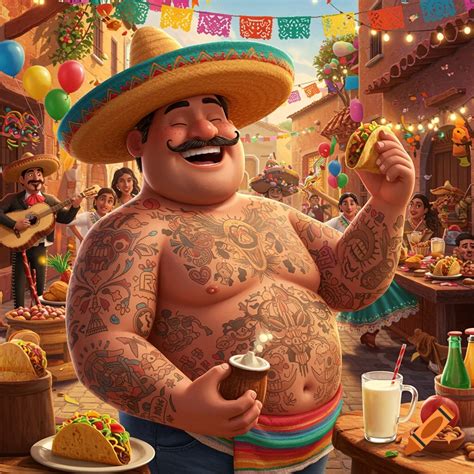 Fat Mexican Cartoon Characters