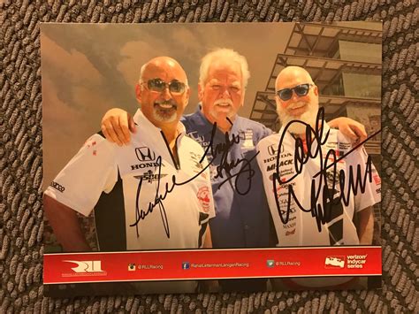Indy Indianapolis 500 Promo Card Bobby Rahal Mike Lanigan David Letterman Signed | eBay