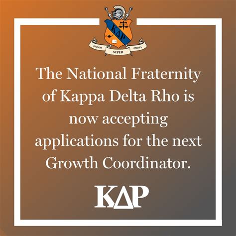 The National Fraternity of Kappa Delta Rho is now looking for the next ...