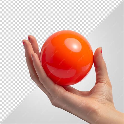 Premium PSD | Hand holding ball png