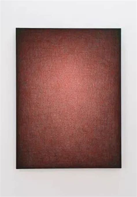 Abstract Painting with Red and Black Squares