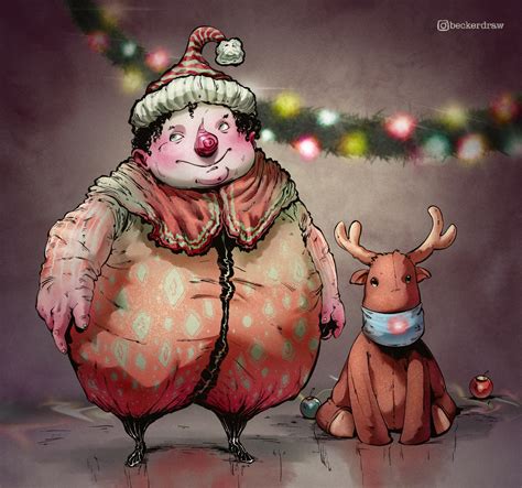 ArtStation - Christmas clown!!!!!