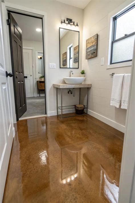 19+ Stunning Epoxy Bathroom Floor Ideas