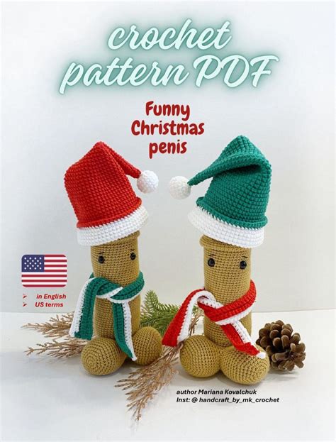 Funny Christmas Penis Crochet Pattern PDF Amigurumi Sexy Toys for Adult ...