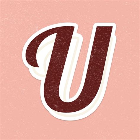 Letter U font printable a to z lettering alphabet psd | free image by rawpixel.com / jingpixar ...