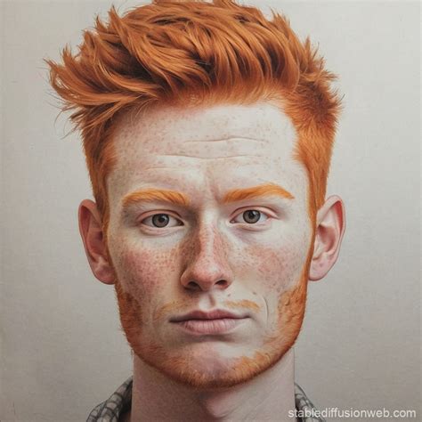 Ginger with No Eyebrows | Stable Diffusion Online