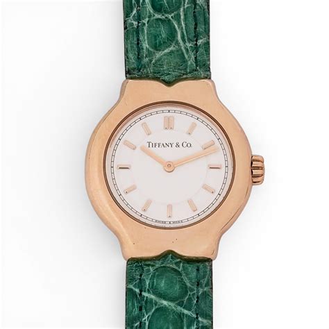 Lot - Tiffany & Co. Tesoro 18k Gold Watch