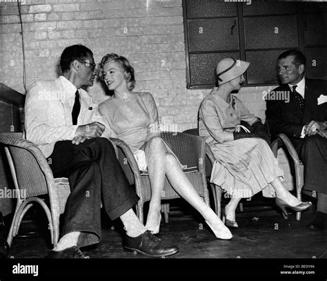 Starlet Marilyn Monroe with Husband Arthur Miller at London Airport ...