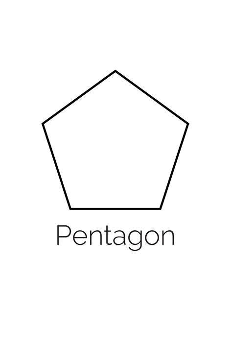 Pentagon Shapes Worksheets