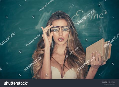 Confident Sexy Teacher Sensual Woman Adjust Stock Photo 1122117329 ...