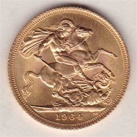 1964 Gold Sovereign Coin - Elizabeth II | Dorset Coin Company