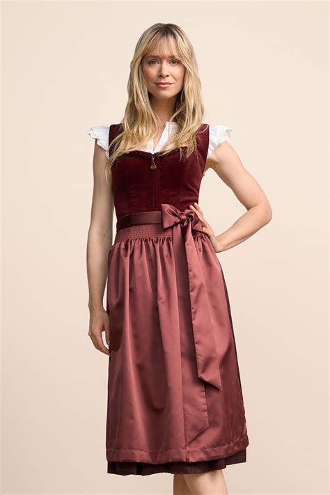 Dirndl Ariella (70cm) in rot im Krüger Dirndl Online Shop