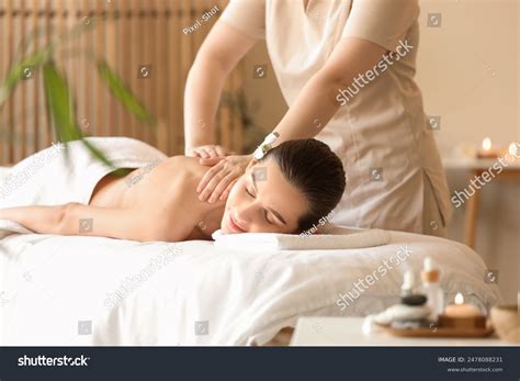 Young Woman Getting Back Massage On Stock Photo 2478088231 | Shutterstock