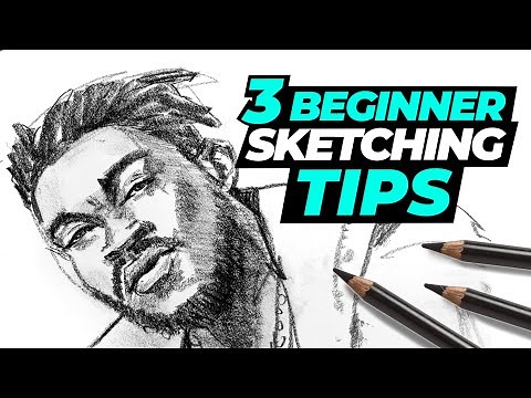 3 BEGINNER SKETCHING TIPS - How to improve your sketching