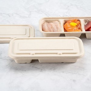 [Hot Item] Compostable Food Pulp Fiber Containers for Takeout Services