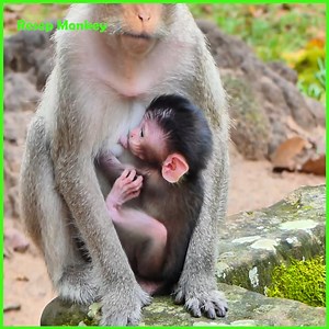 4.4K views · 70 reactions | Sadness newborn baby monkey is crying by angry! baby monkey is very angry his mom when mom put her sleep on the ground! | RESEP Monkey | Facebook